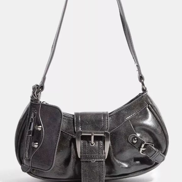 Fame Triple Belt Faux Leather Hand Bag - Picture 1 of 4